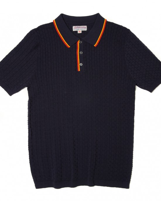 Men's black casual polo shirt HE1607-04-03